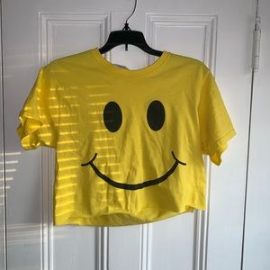 Smiley face crop top